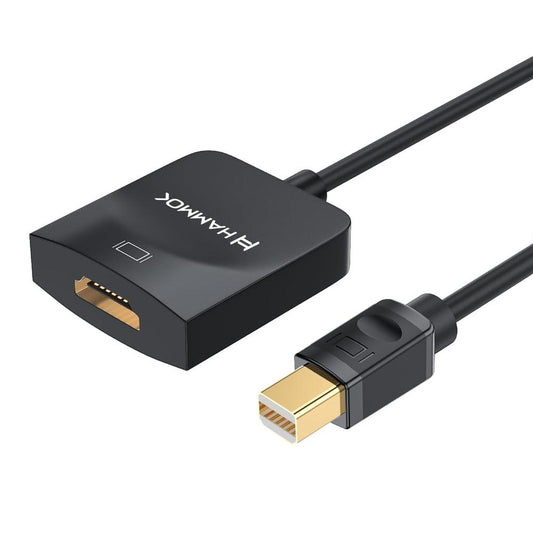 HAMMOK Mini DisplayPort to HDMI Adapter, 2K*4K*30HZ 1080p - Mini DP to HDMI Video Converter Adapter Compatible with MacBook Air/Pro, Microsoft Surface Pro/Dock, Monitor, Projector - Image 1