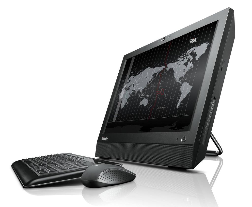 Refurbished Lenovo Think Centre M62z All In One Desktop (Core i3 3rd Gen 8GB 500GB 19" Screen) - Image 1